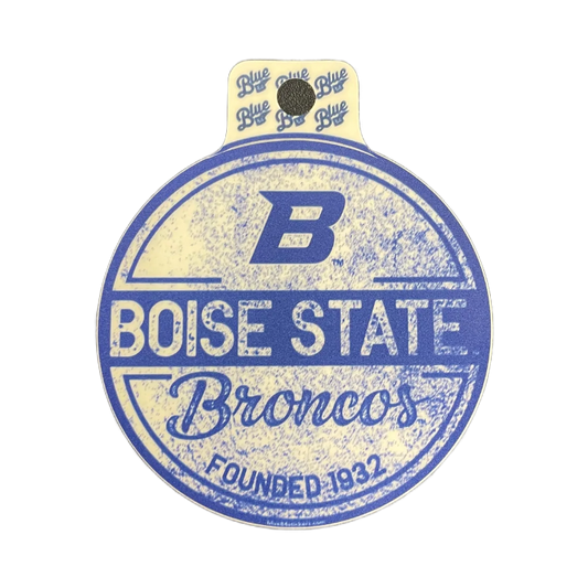 Boise State Broncos Blue84 Faded Sticker (Blue/White)