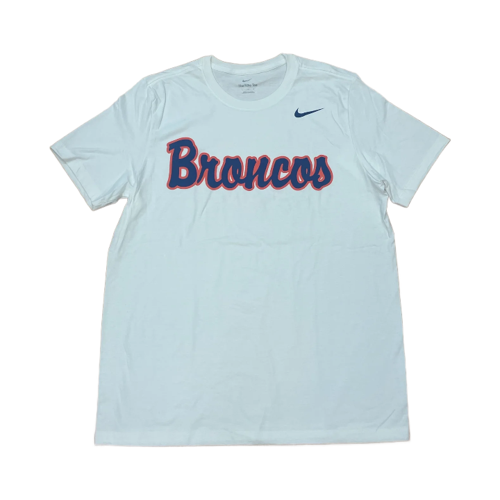 Boise State Broncos Nike Men's Script T-Shirt (White)
