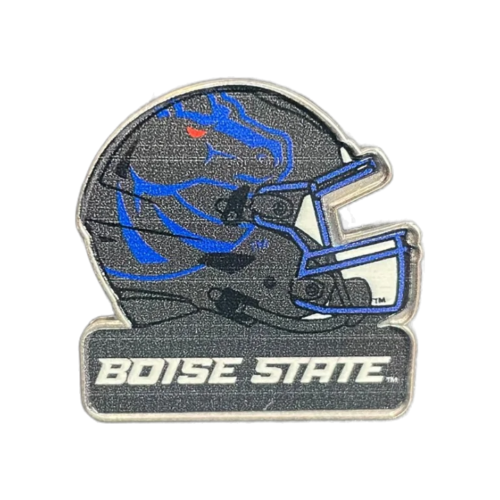 Boise State Broncos Aminco Helmet Pin (Black)