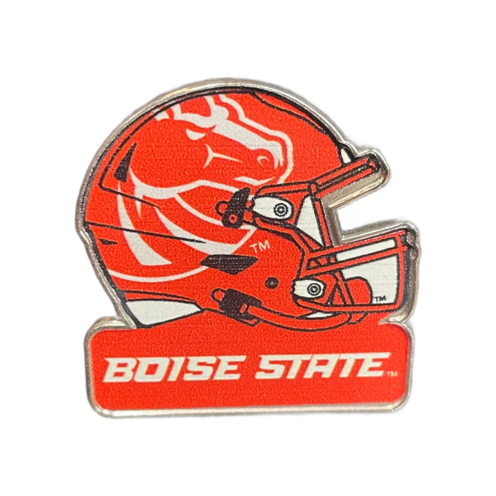 boise state football orange helmet Boise State Broncos Aminco Helmet Pin (Orange)