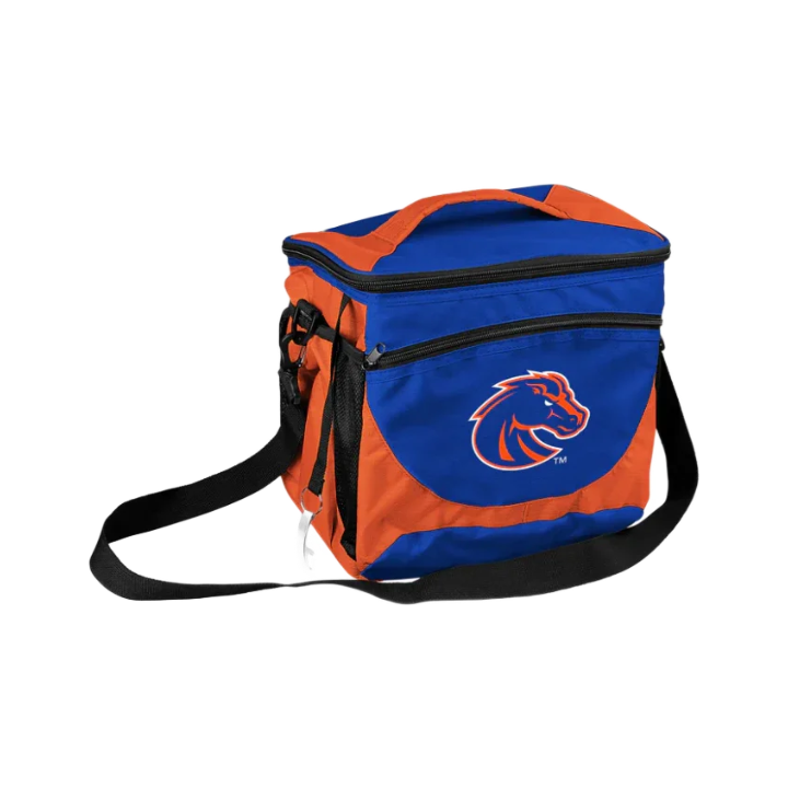 Boise State Broncos Logo Brands 24 Can Cooler (Blue/Orange)