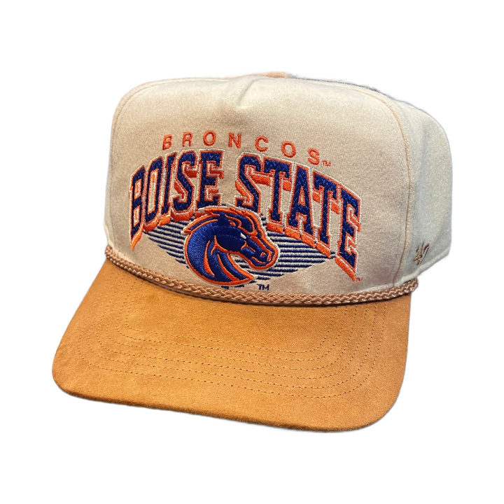 Boise State Broncos 47Brand Rope Snapback Hat (Cream/Caramel)