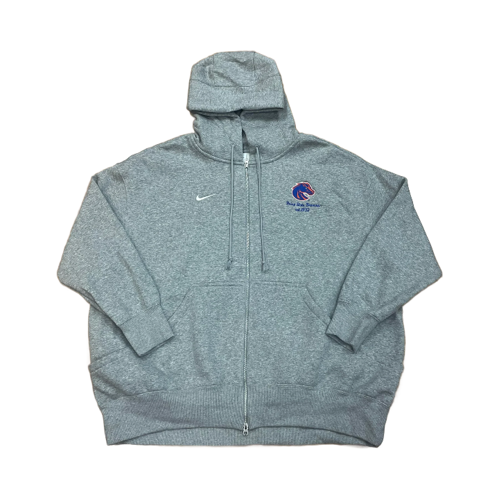 Boise State Broncos Nike Women's Full Zip Hoodie (Grey)