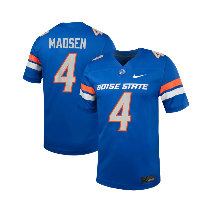 Boise State Broncos Nike Men's Maddux Madsen Football Jersey (Blue)