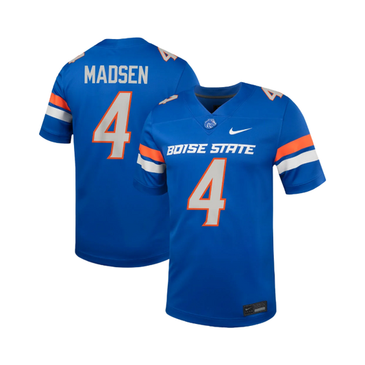 Boise State Broncos Nike Men's Maddux Madsen Football Jersey (Blue)