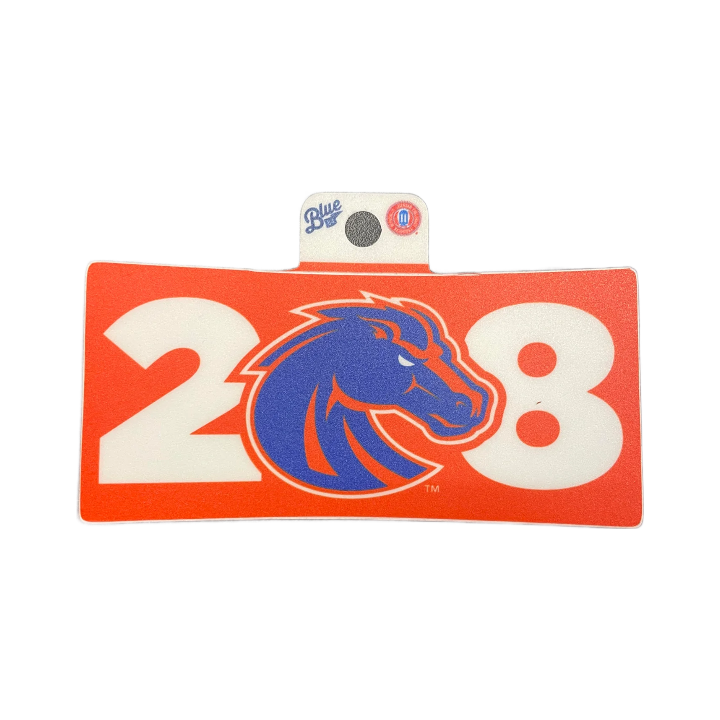 Boise State Broncos Blue84 208 Sticker (Orange)
