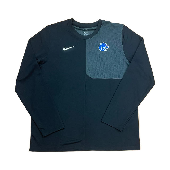 Boise State Broncos Nike Men's On Field Dri-Fit Long Sleeve Pullover (Black)