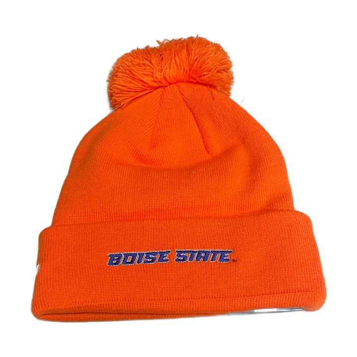 Boise State Broncos New Era Bronco Pom Beanie (Orange)