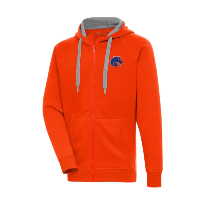 Boise State Broncos Antigua Women's Full-Zip Hoodie (Orange)