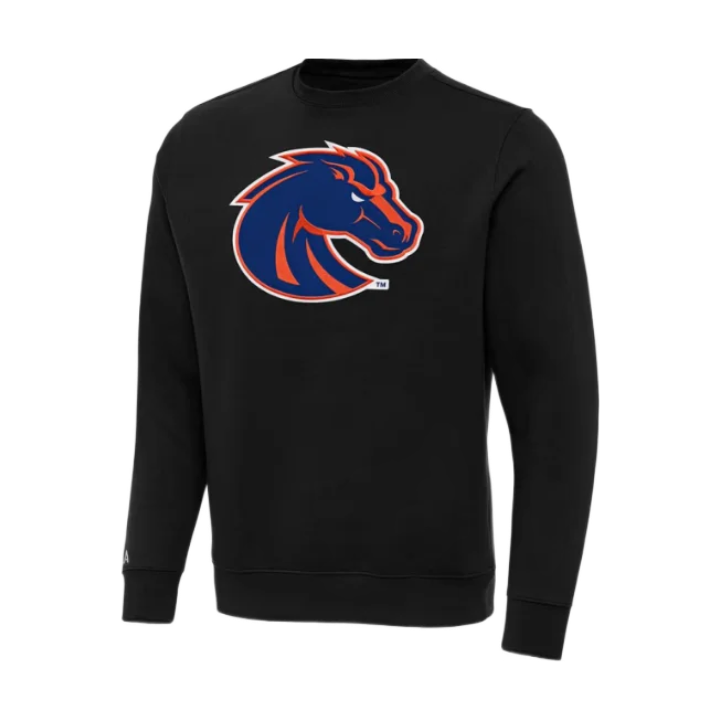 Boise State Broncos Antigua Men's Crewneck Sweatshirt (Black)