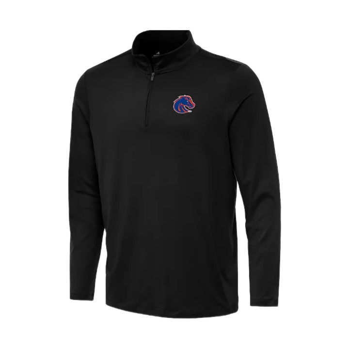 Boise State Broncos Antigua Men's 1/4 Zip Jacket (Black)