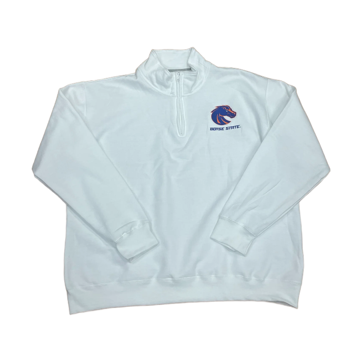 Boise State Broncos Champion Men's 1/4 Zip Sweatshirt (White)