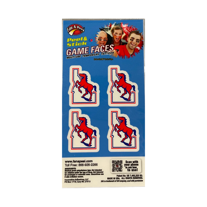 Boise State Broncos Fan-A-Peel Temporary Peel & Stick Vault Tattoos