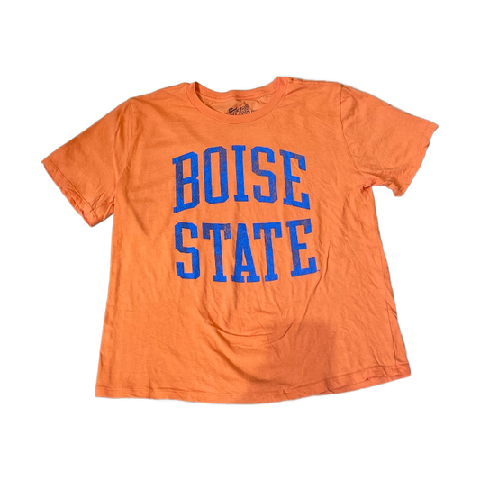 Boise State Broncos Retro Brand Women's Wordmark T-Shirt (Orange)