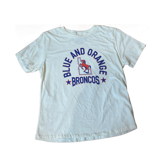 Boise State Broncos Retro Brand Women's Vault T-Shirt (Cream)