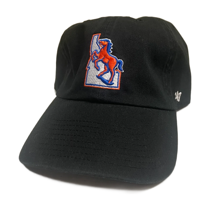 Boise State Broncos 47Brand Clean Up Vault Adjustable Hat (Black)