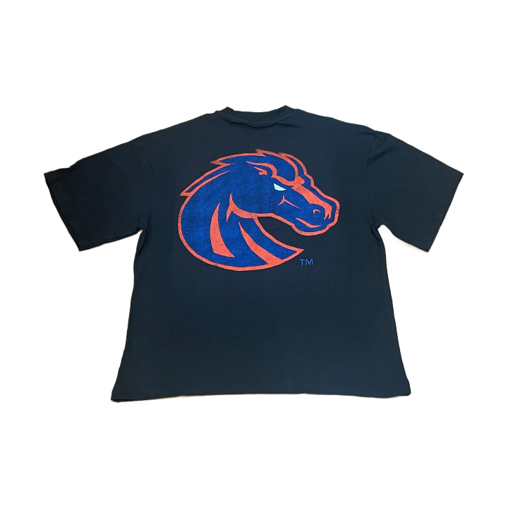 Boise State Broncos Woodn Grail Men's Oversized T-Shirt (Black)