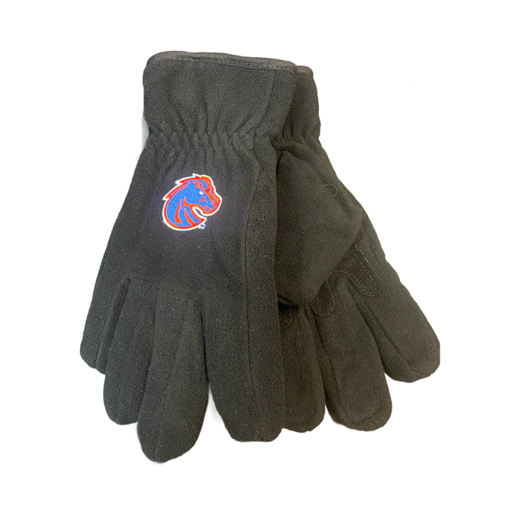 Boise State Broncos Logo Fit Premium Gloves (Black)