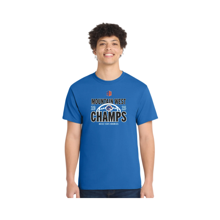 Boise State Broncos 2025 Mountain West Champions Locker Room T-Shirt