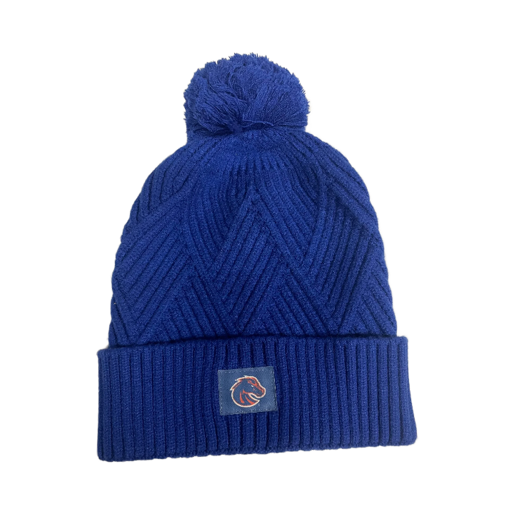 Boise State Broncos Legacy Pom Beanie (Blue)
