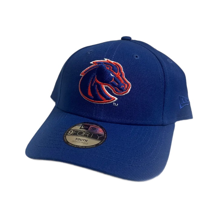 Boise State Broncos New Era Youth Bronco 9Forty Velcro Hat (Blue)
