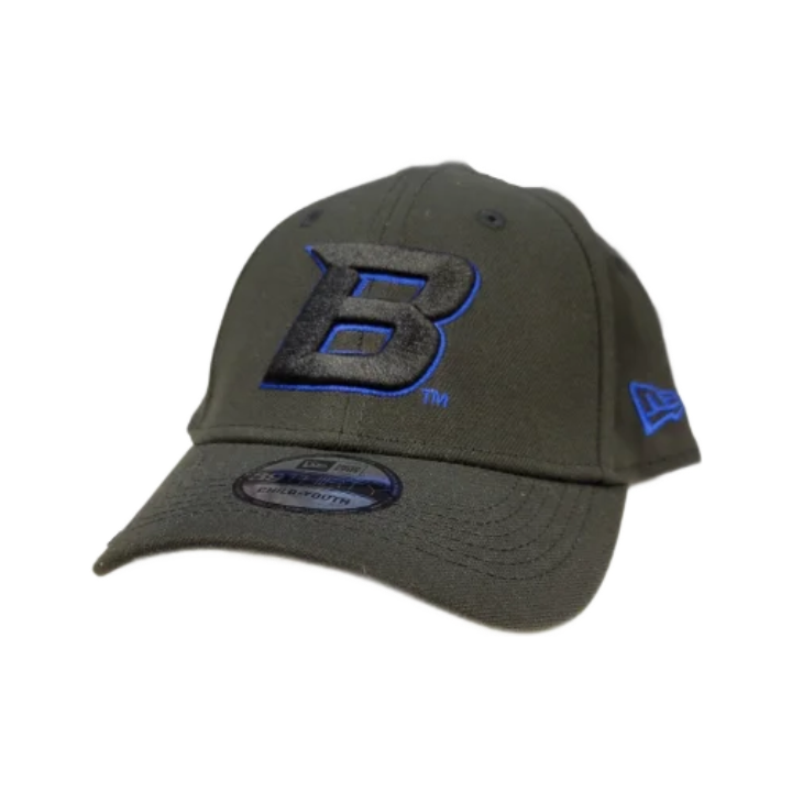 Boise State Broncos Youth New Era "B" 39Thirty Flex Fit Hat (Black)
