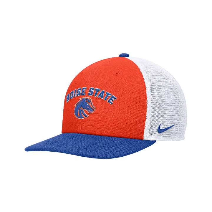 Boise State Broncos Nike Pro Snapback Trucker Hat (Orange/Blue)