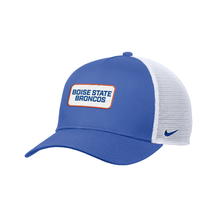 Boise State Broncos Nike Rise Snapback Trucker Hat (Blue)