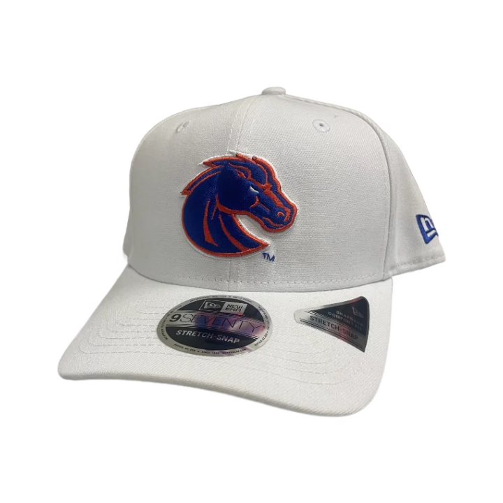Boise State Broncos New Era 9Seventy Stretch-Snapback Hat (White)