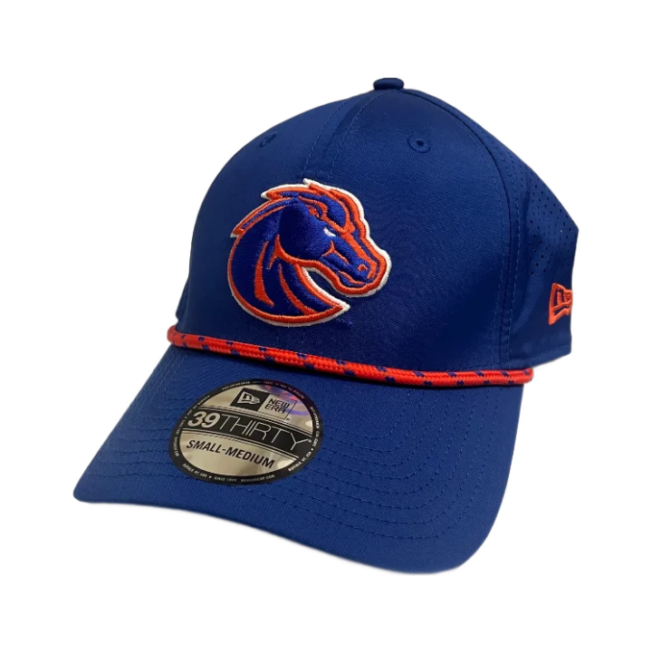 Boise State Broncos New Era Rope 39Thirty Flex Fit Hat (Blue)