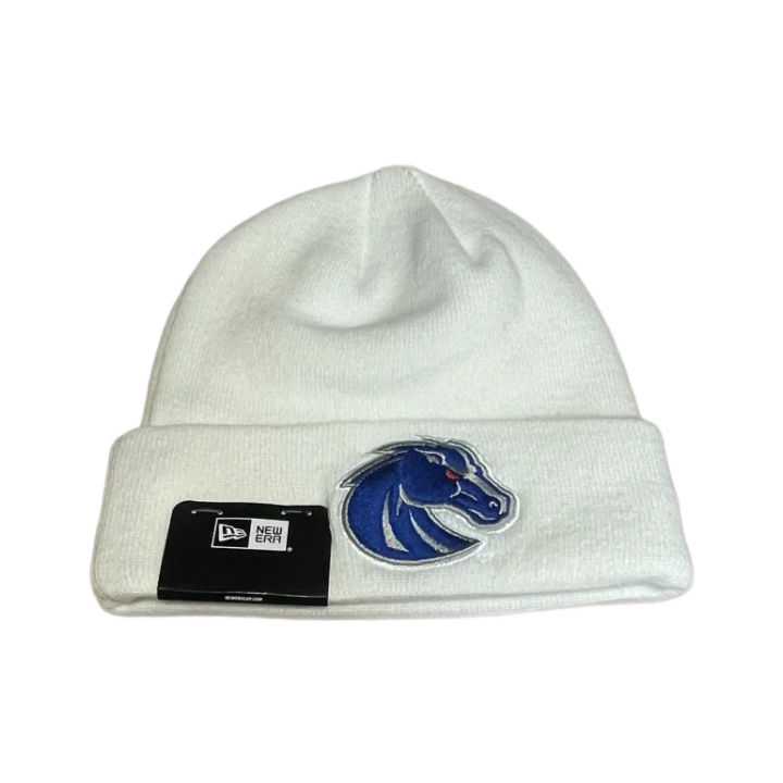 Boise State Broncos New Era Bronco Beanie (White)
