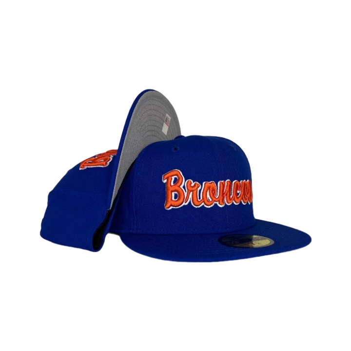 Boise State Broncos New Era Script 9Fifty Snapback Hat (Blue)