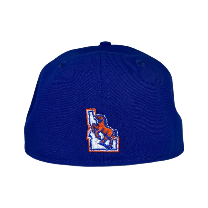 Boise State Broncos New Era Script 59Fifty Fitted Hat (Blue)