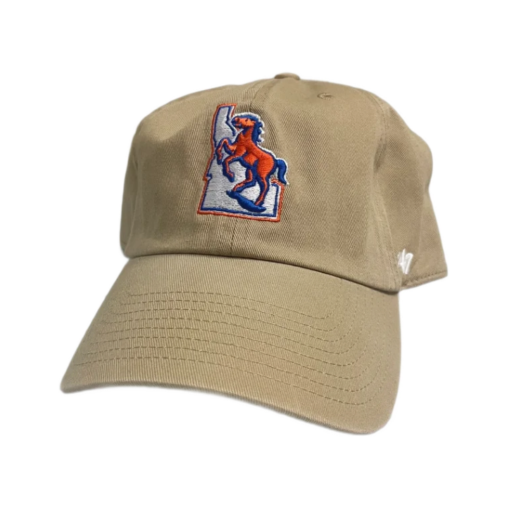 Boise State Broncos 47Brand Clean Up Vault Adjustable Hat (Tan)