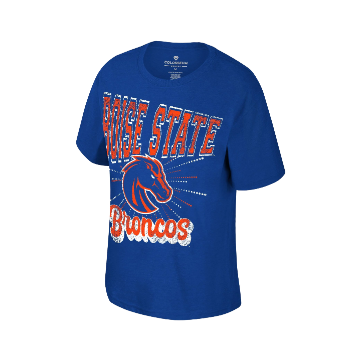 Boise State Broncos Women's Colosseum Oversized T-Shirt (Blue)