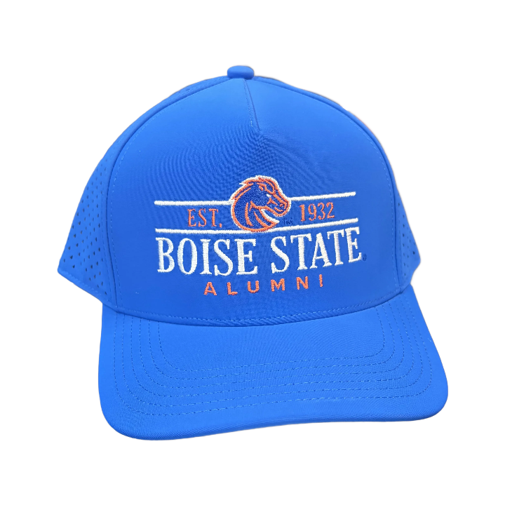 Boise State Broncos Legacy Alumni Cut Above A-Frame Snapback Hat (Blue)