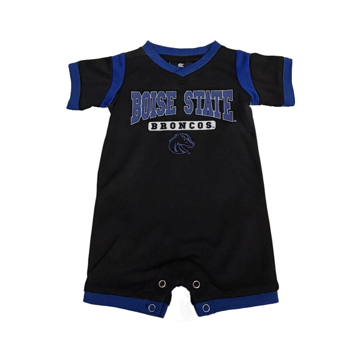 Boise State Broncos Infant Colosseum Jersey Romper Onesie (Black)