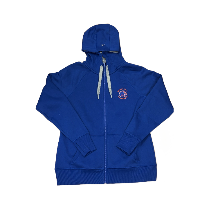 Boise State Broncos Women's Antigua Full-Zip Hoodie (Blue)