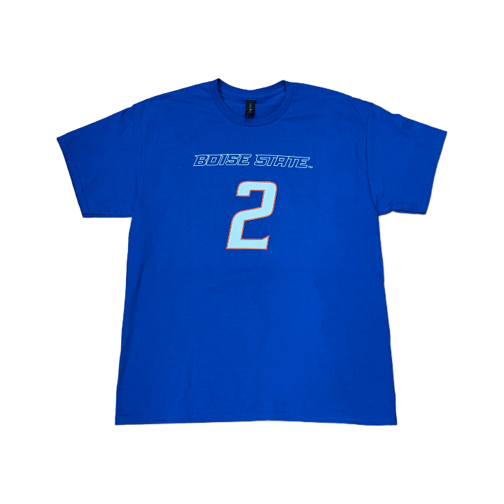 Boise State Broncos Men's Select "Degenhart" Name and Number Basketball T-Shirt (Blue)