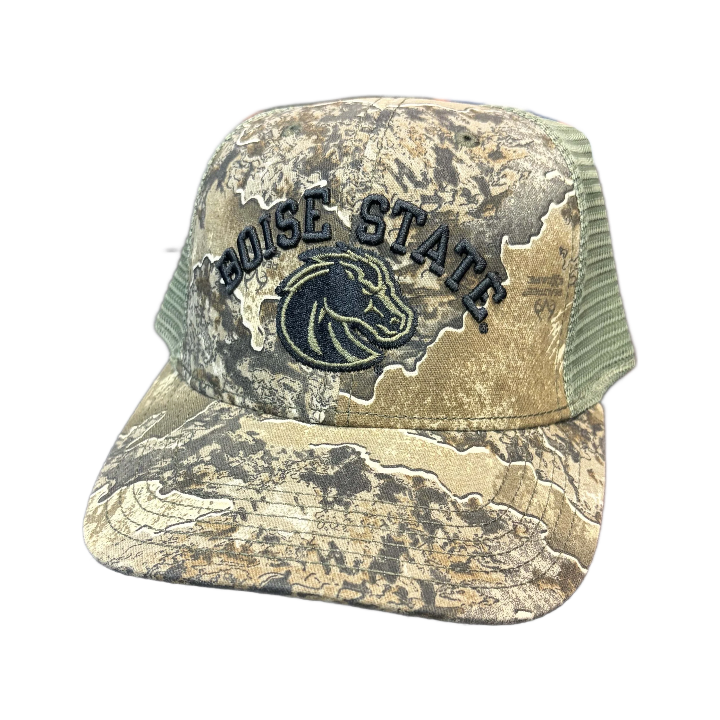 Boise State Broncos Legacy MPS Real Tree Excape Snapback Trucker Hat (Camo)