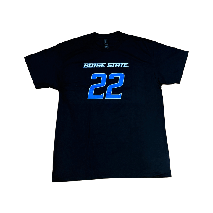 Boise State Broncos Youth Select "Buchanan" Name and Number Basketball T-Shirt (Black)