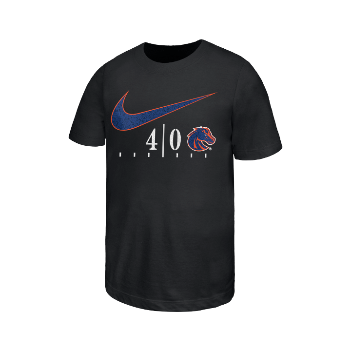 Boise State Broncos Youth Nike Blue Turf 40th Anniversary T-Shirt (Black)
