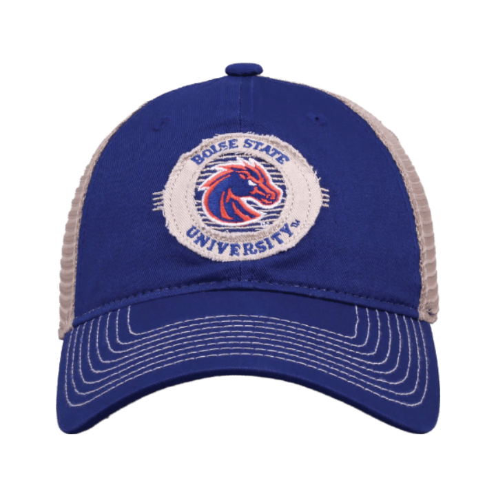 Boise State Broncos The Game Unstructured Snapback Trucker Hat (Blue)