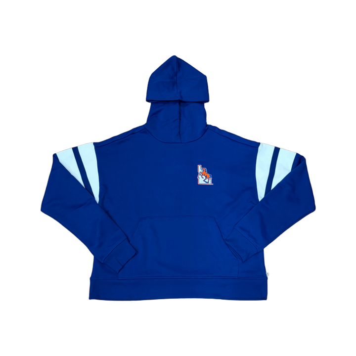 Boise State Broncos Women's Antigua Semi-Cropped Vault Hoodie (Blue)
