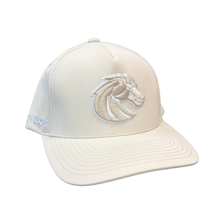 Boise State Broncos CapX Breathable Snapback Hat (Cream)