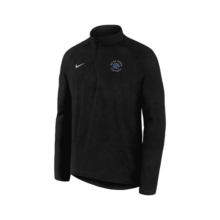 Boise State Broncos Men's Nike Coaches Dri-Fit 1/2 Zip Pullover (Black)
