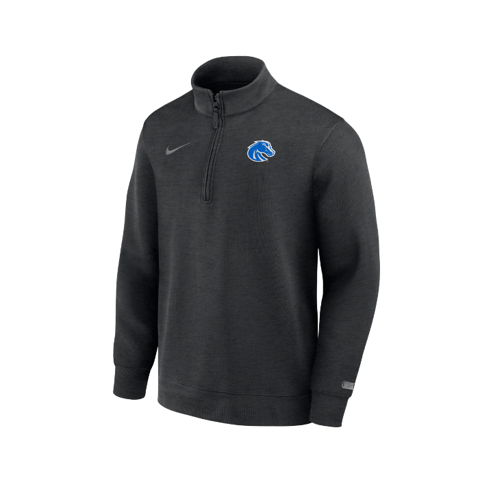Boise State Broncos Men's Nike On-Field 1/2 Zip Pullover (Black)