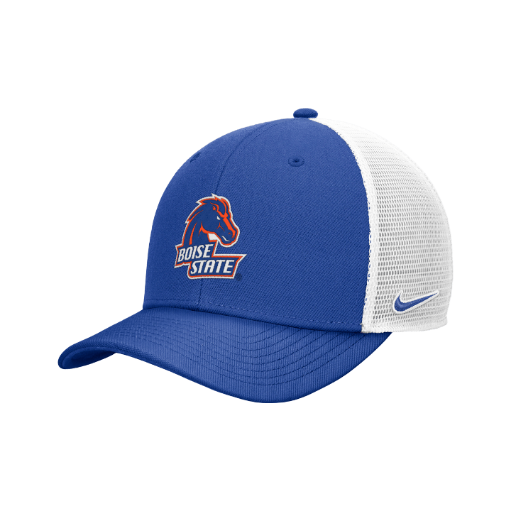 Boise State Broncos Nike Rise Fiesta Bowl 20th Anniversary Snapback Trucker Hat (Blue)