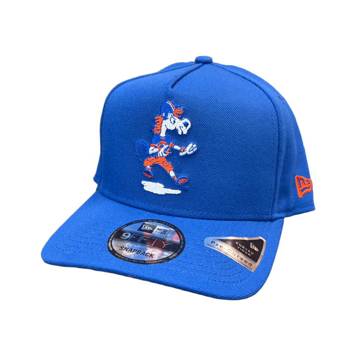 Boise State Broncos New Era Puddle Jumper 9Fifty A-Frame Snapback Hat (Blue)