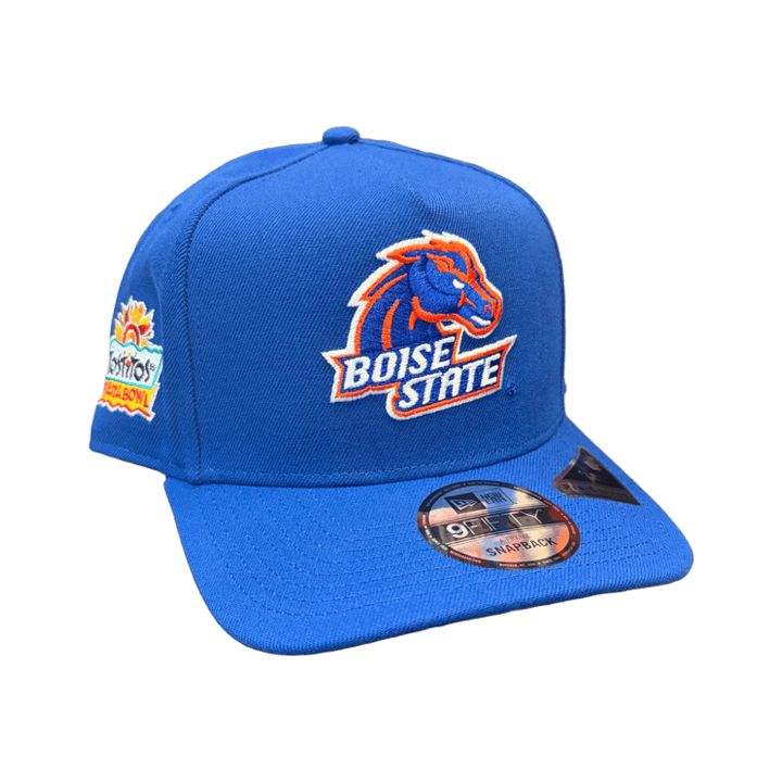 Boise State Broncos New Era Fiesta Bowl 20th Anniversary 9Fifty A-Frame Snapback Hat (Blue)